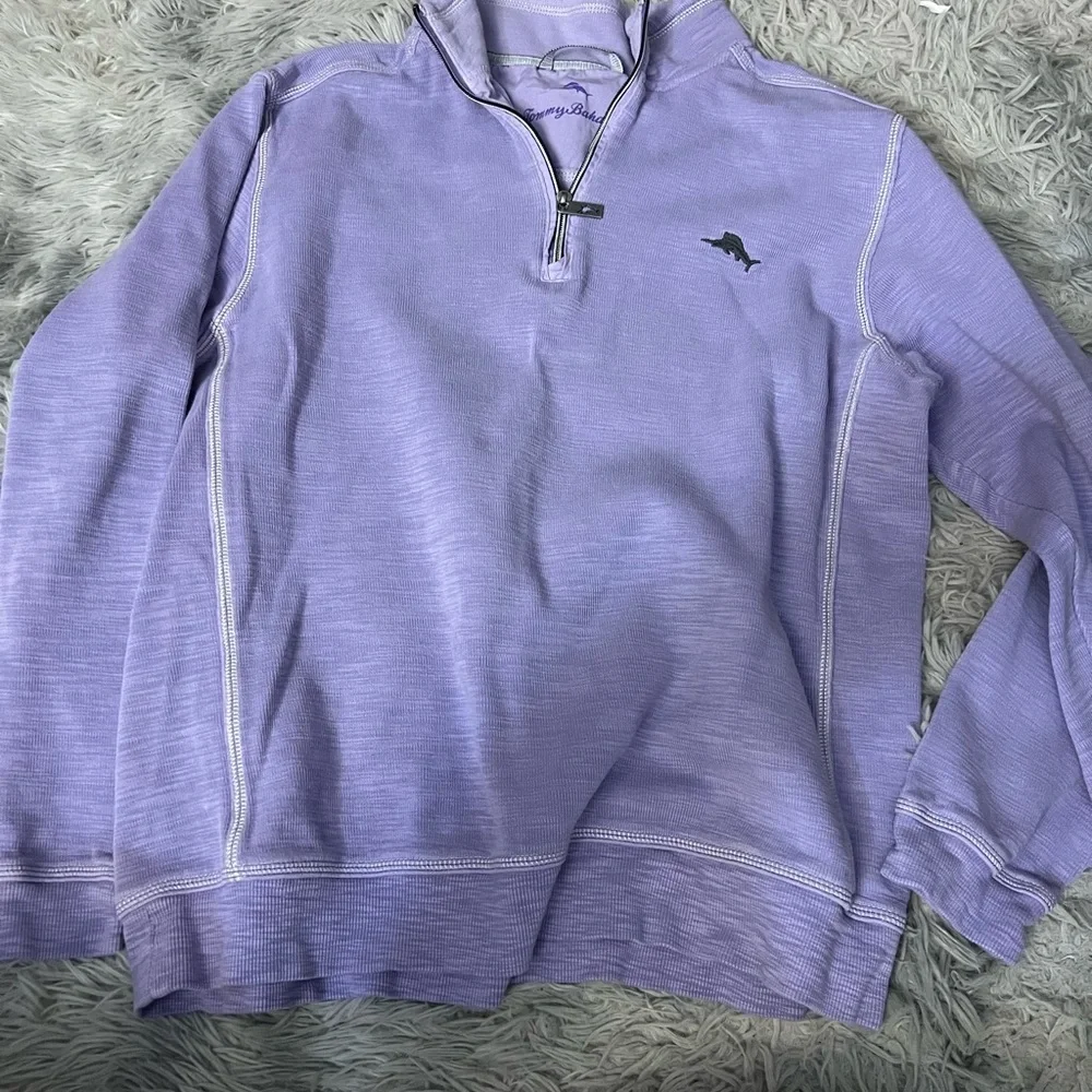 Tommy Bahama purple quarter zip